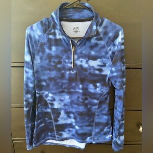 Blue Tie Dye Quarter Zip